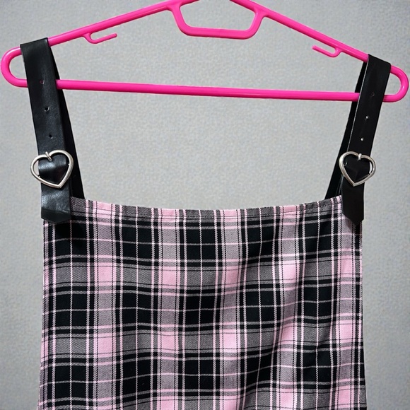 Hot Topic Pink and Black Plaid Dress - Picture 5 of 6